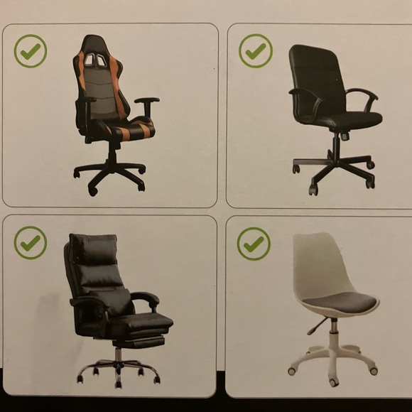 Ticonn Office Chair Caster Wheels with Brake - Picture 3 of 4